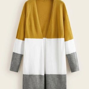 Multi Color Block Cardigan